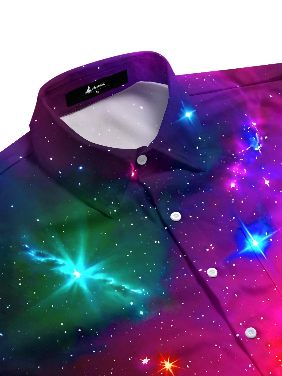 Tie Dye Men's Pocket Short Sleeve Shirts