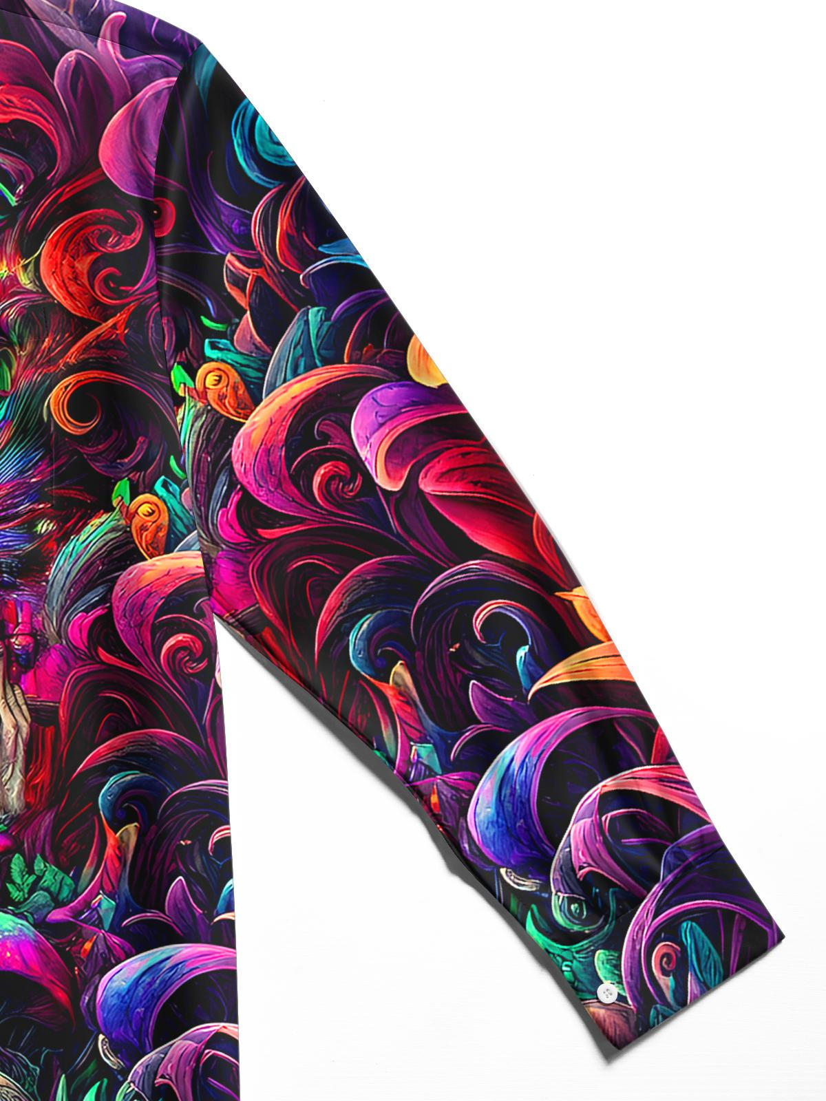 Skull Men's Pocket Long Sleeve Shirts