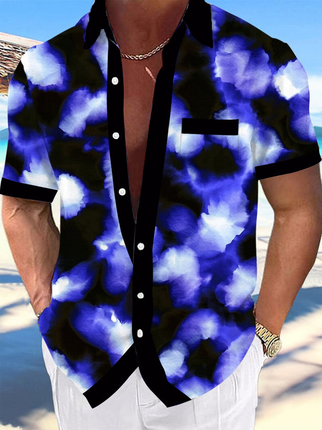 men's tie dye shirt front view