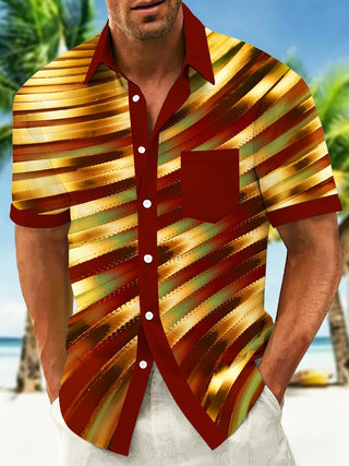 men's red shirt front view