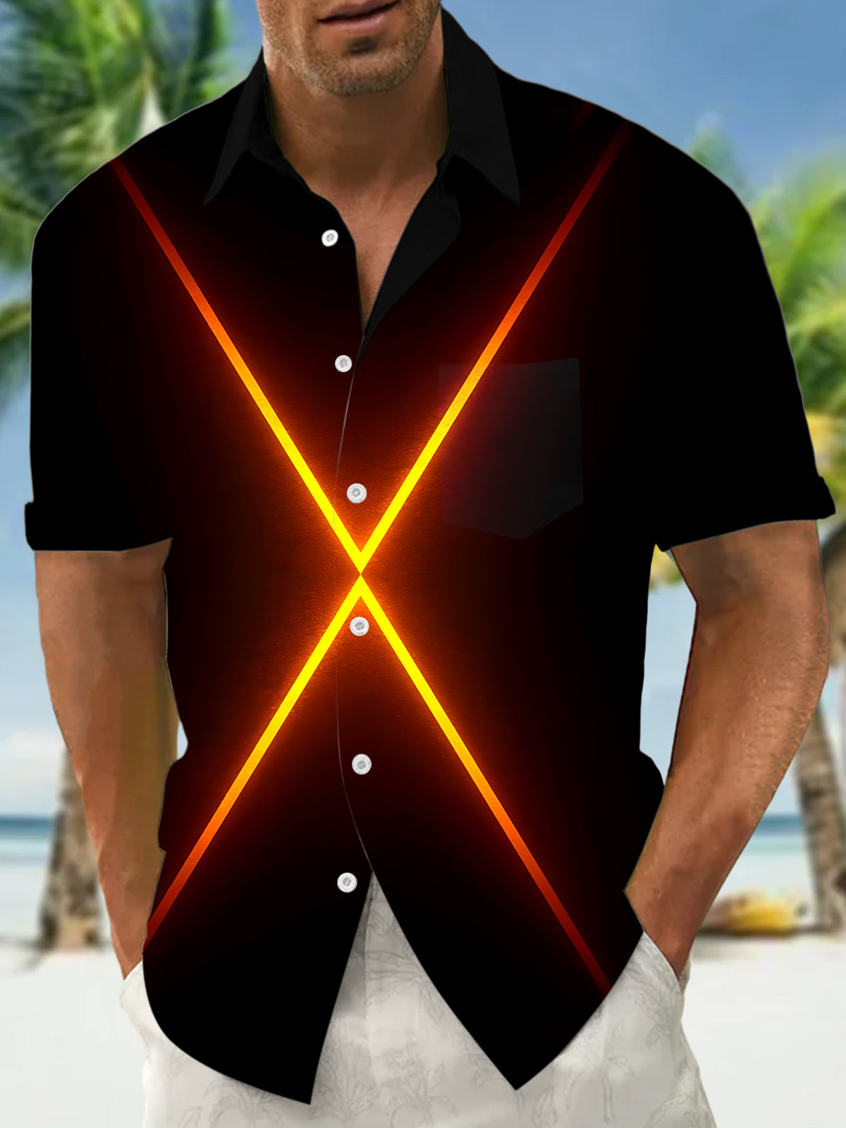 Men's Pocket Short Sleeve Shirts