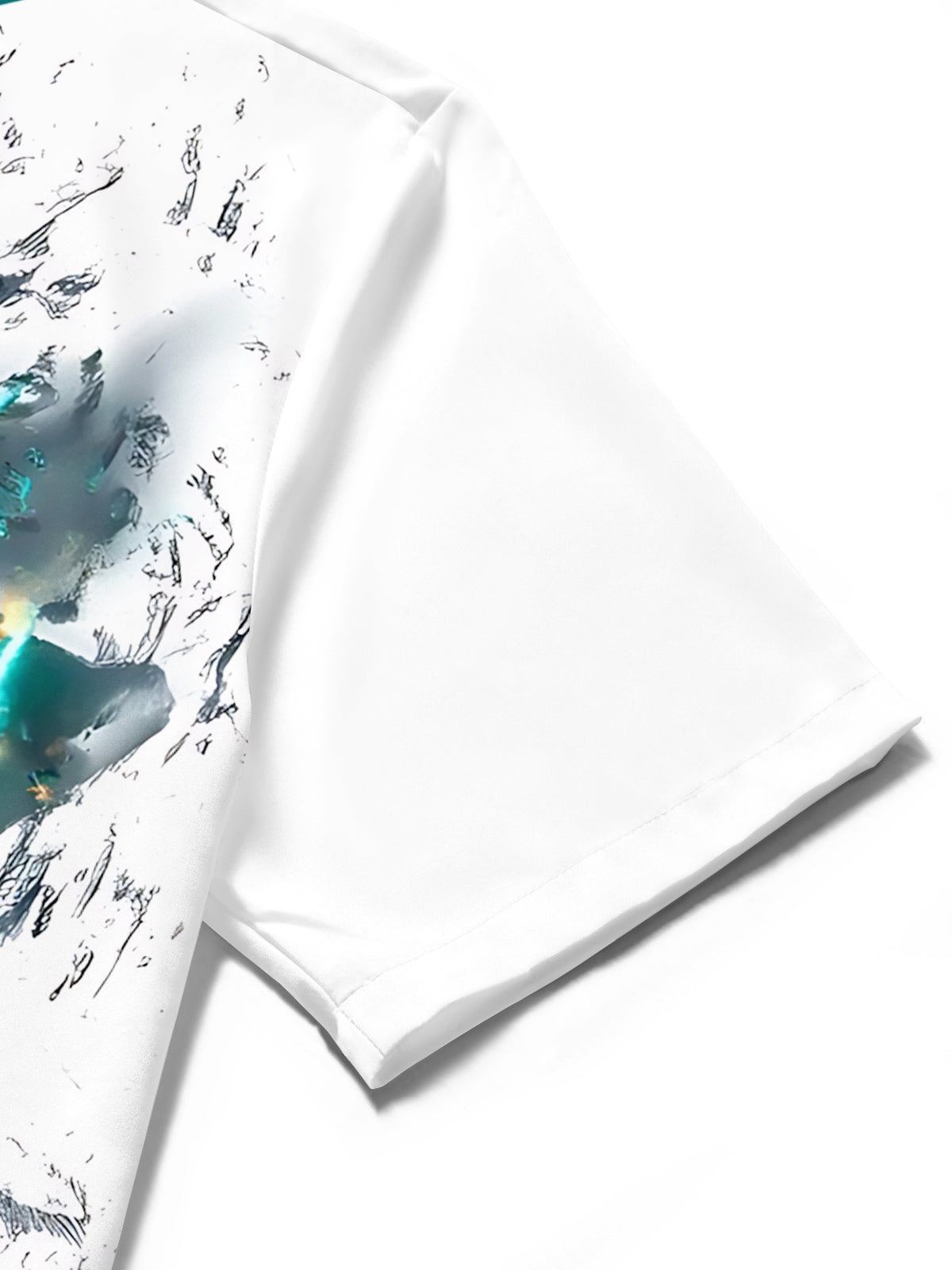 Lion Print Men's Pocket Short Sleeve Shirts