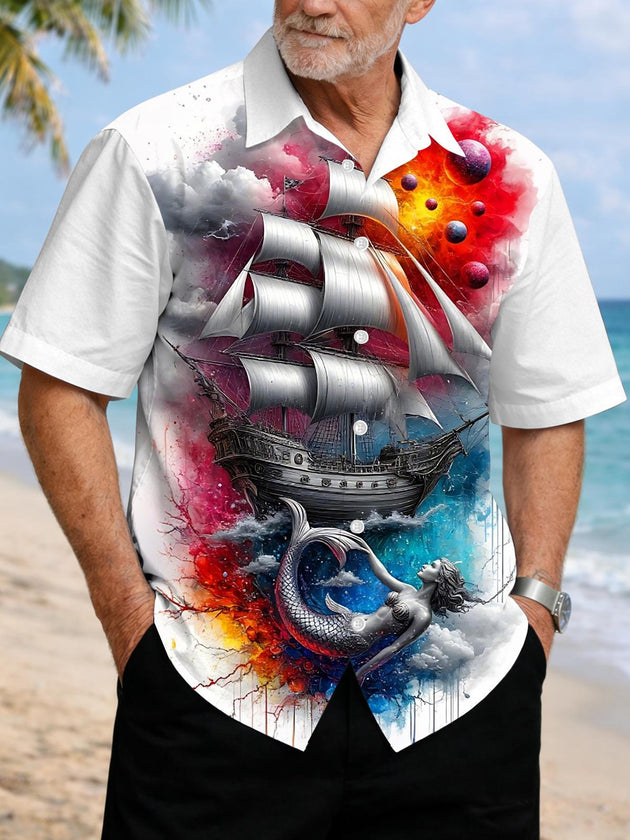 men's shirt front view