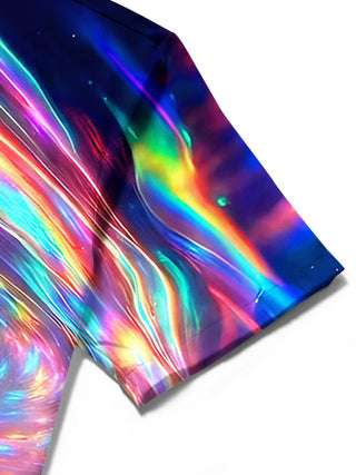 men's Hawaiian shirt close-up short sleeve