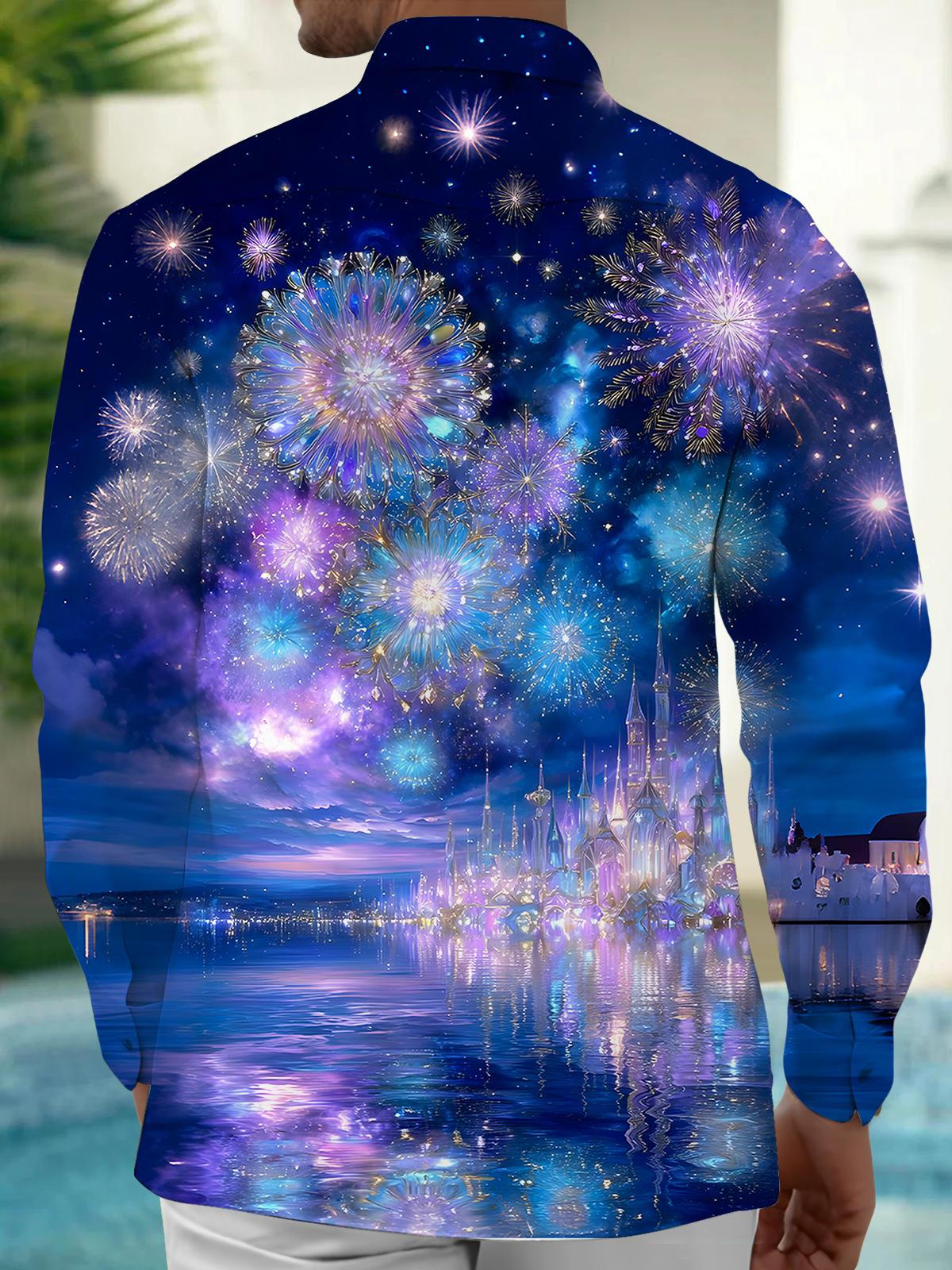 Fireworks Men's Pocket Long Sleeve Shirts