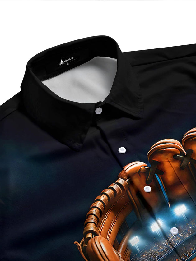 Sport Baseball Men's Pocket Short Sleeve Shirts