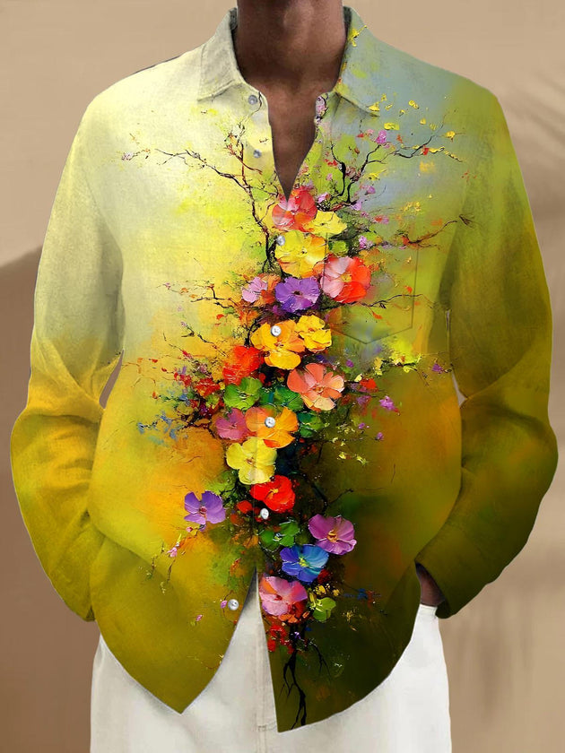 men's vintage style shirt front view