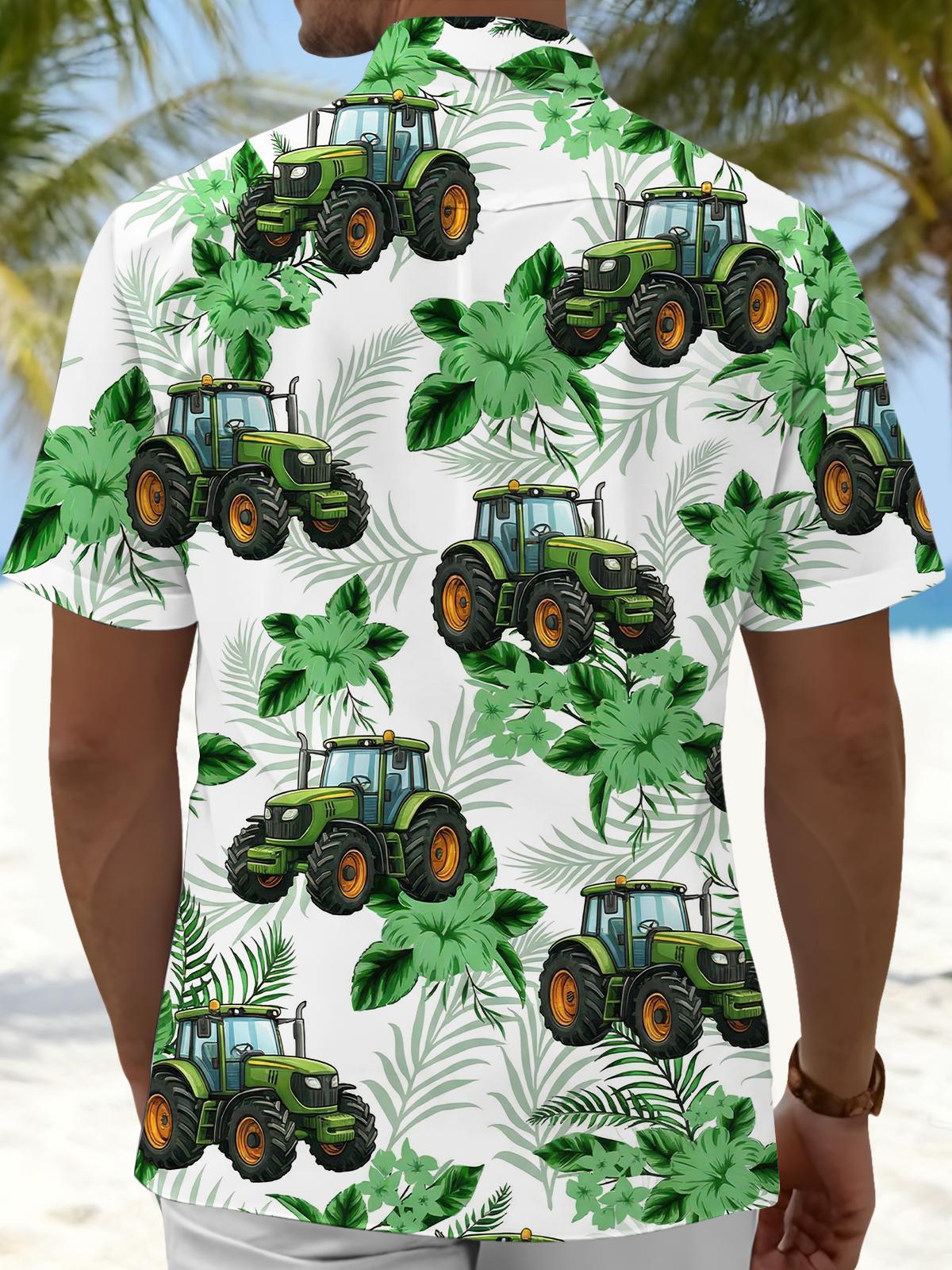 men's Hawaiian shirt back view