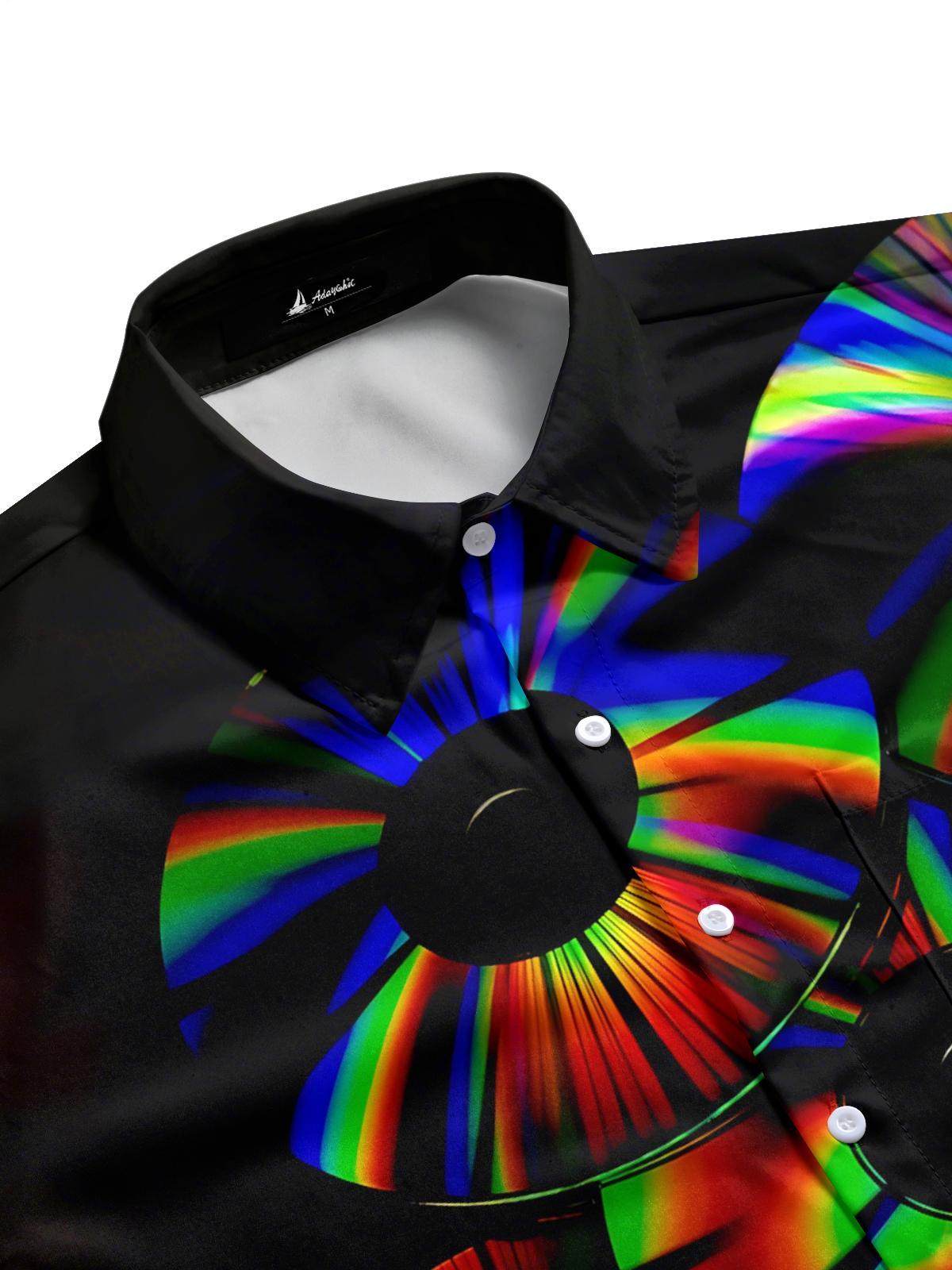 Men's CD Print pocket half sleeve shirt side view