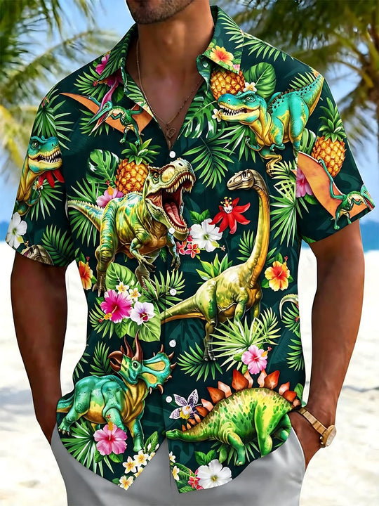 men's tropical shirt front view
