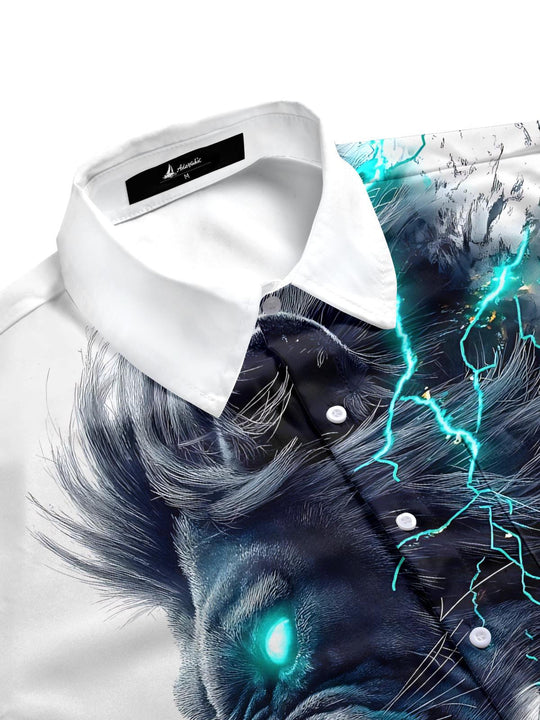 men's short sleeve shirt side view