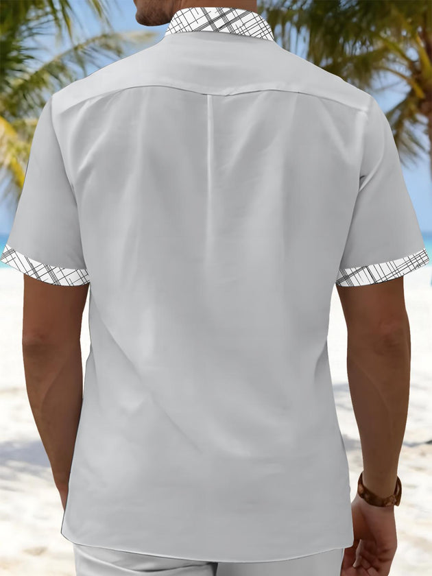 men's aloha shirt back view