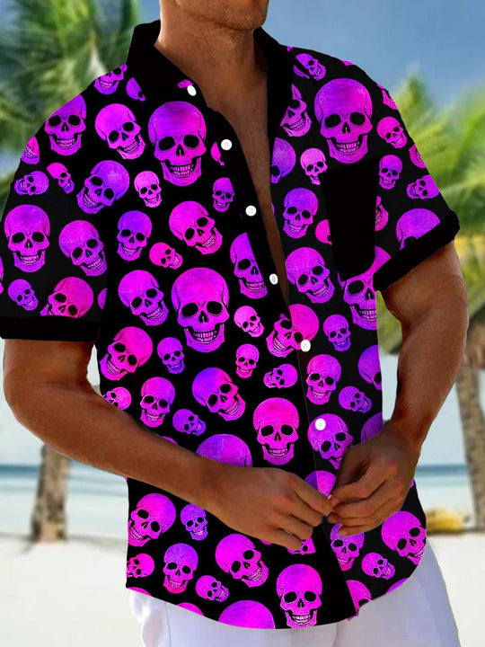 men's patterned sweater shirt front view