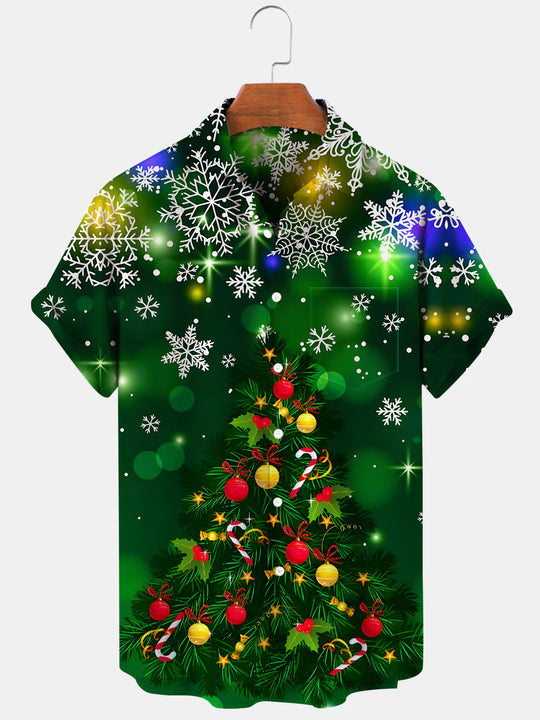 men's Christmas shirt front view holiday party