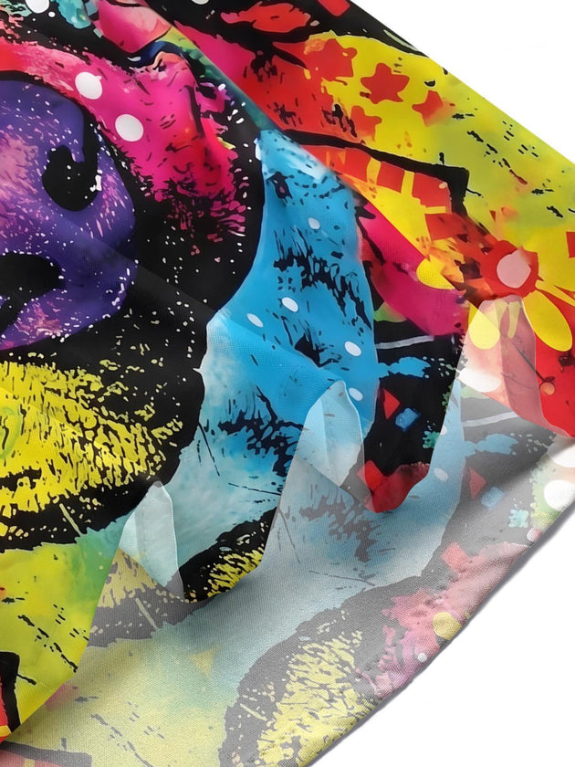 men's colorful Hawaiian shirt tropical beach vacation