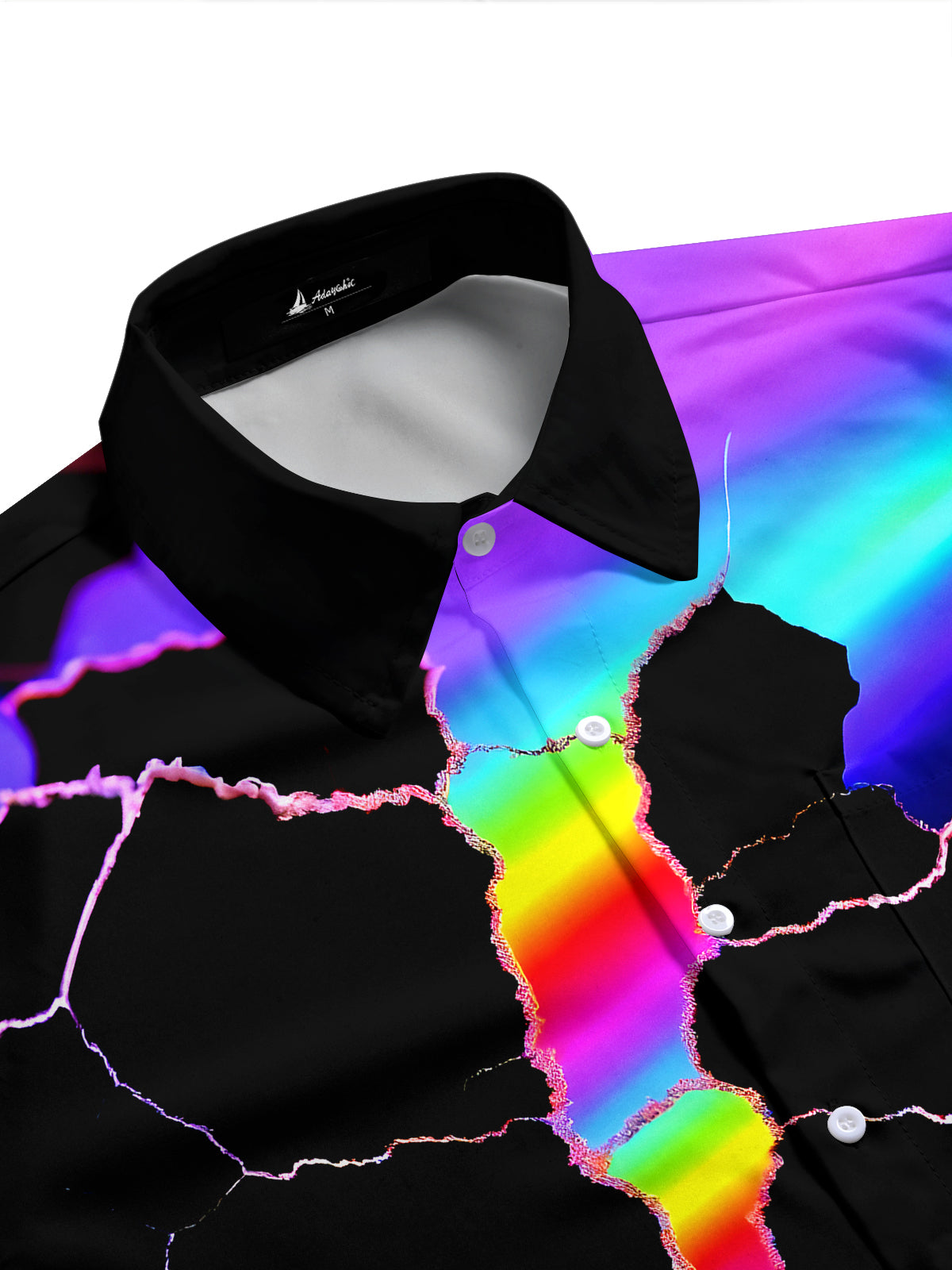 Abstract Men's Pocket Long Sleeve Shirts