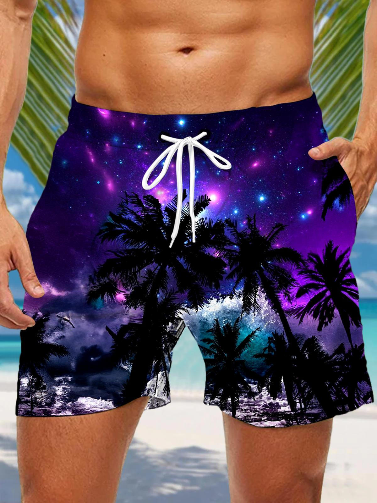 Hawaiian Men's Print Pocket Shorts