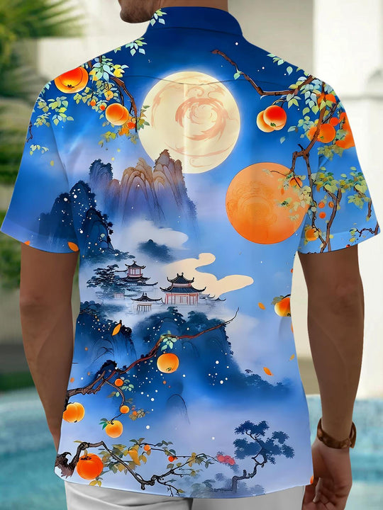 men's short sleeve shirt side view