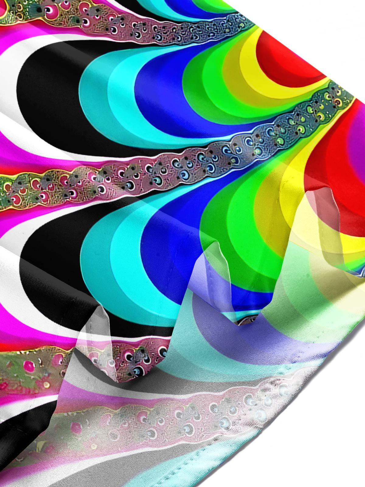 Abstract Men's Pocket Short Sleeve Shirts