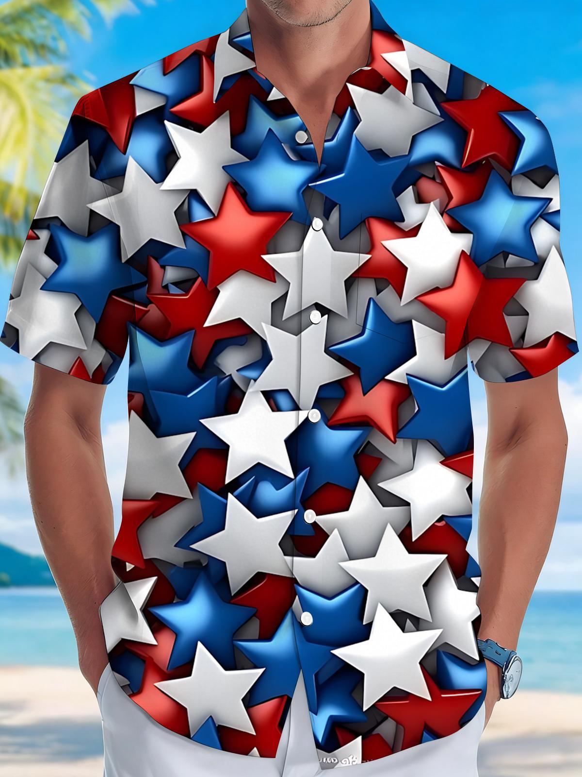 men's shirt front view Independence Day