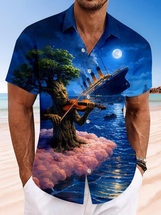 men's shirt front view
