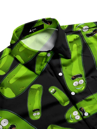 men's short sleeve shirt side view