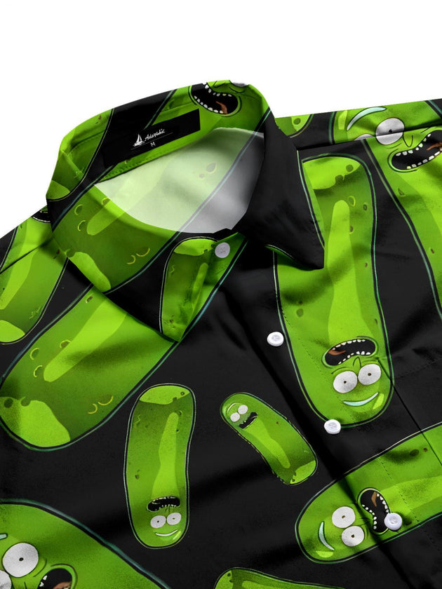 men's short sleeve shirt side view