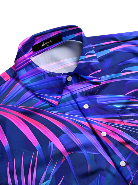 men's short sleeve shirt side view