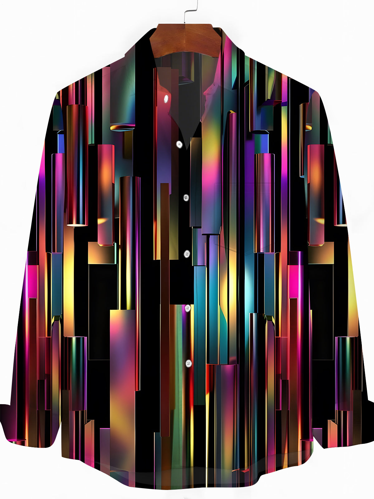 Geometry Men's Pocket Long Sleeve Shirts