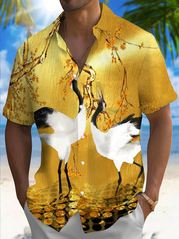 men's patterned sweater shirt front view