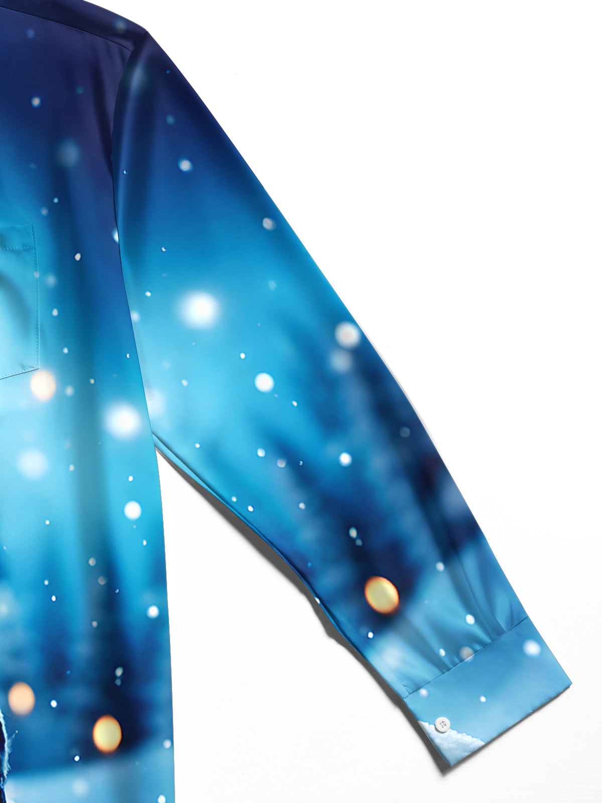 Sunglasses Snowman Men's Pocket Long Sleeve Shirts