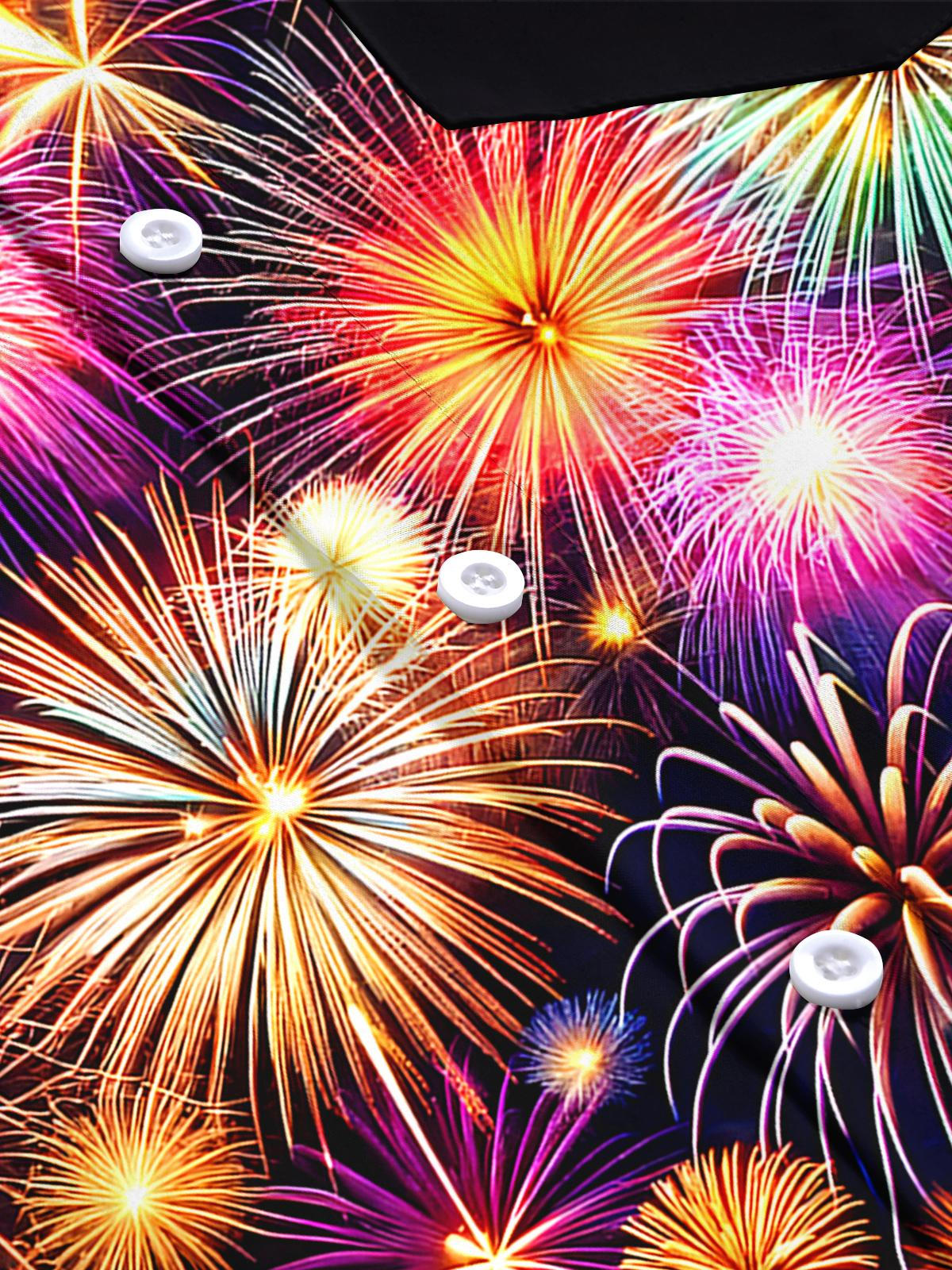 Fireworks Men's Pocket Short Sleeve Shirts