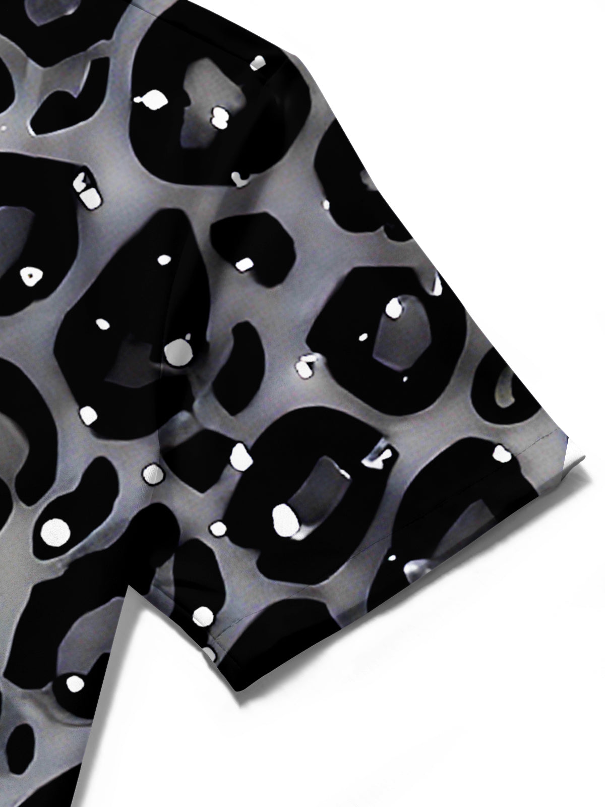 Leopard Christmas Tree Men's Pocket Short Sleeve Shirts