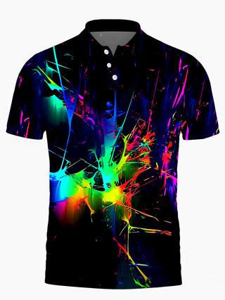 men's tie dye shirt front view