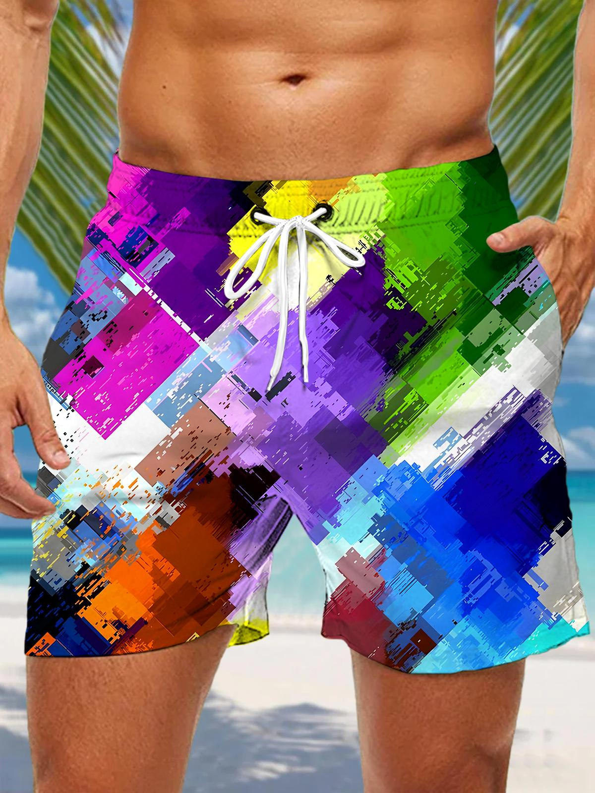 Tie Dye Men's Print Pocket Shorts