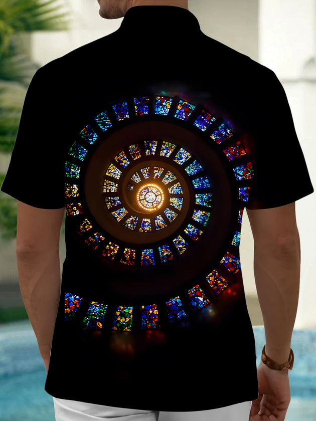 men's pocket shirt back view