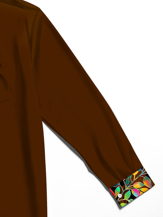 men's printed shirt close-up full sleeve