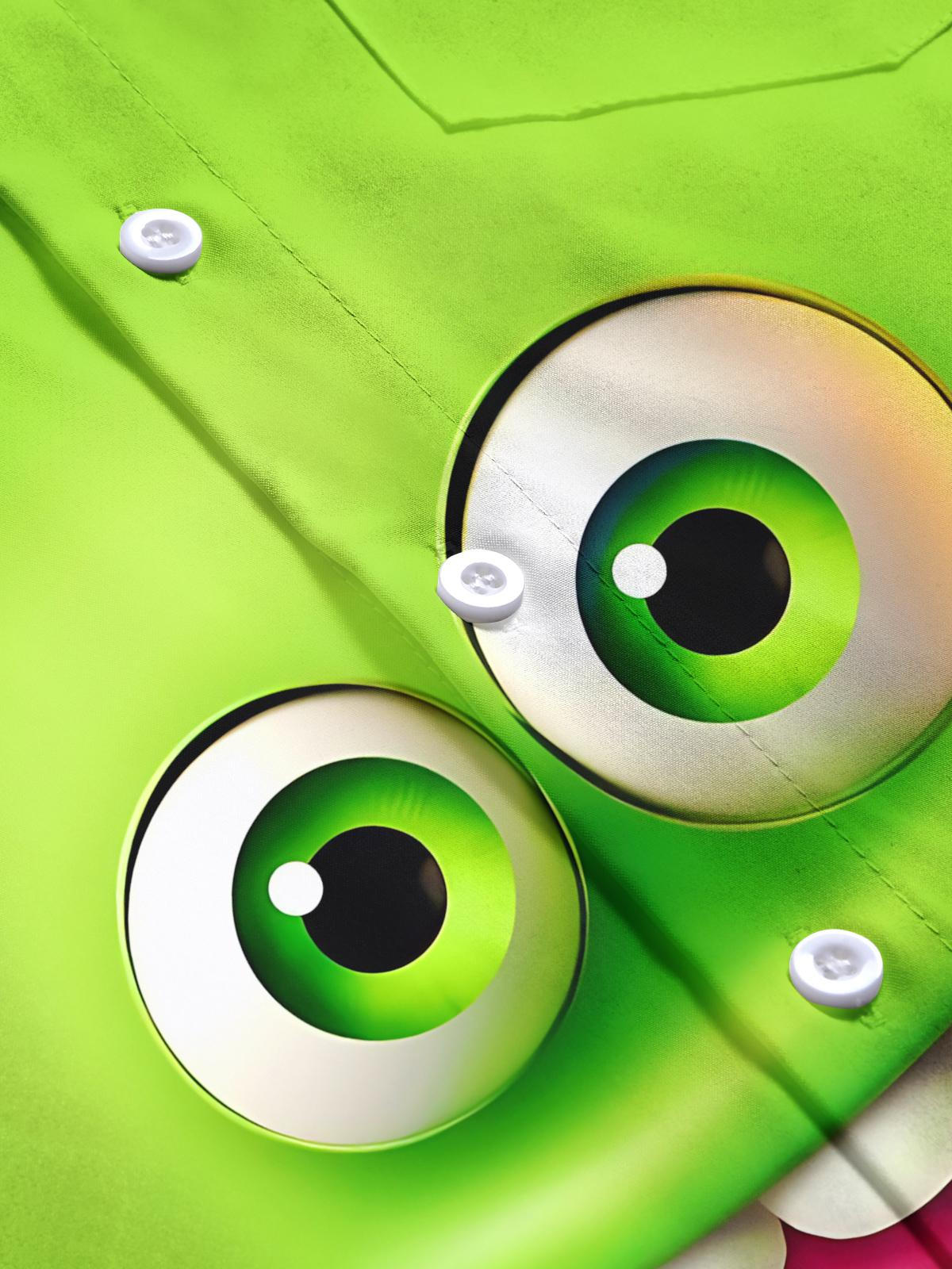 Fun Print Men's Pocket Short Sleeve Shirts