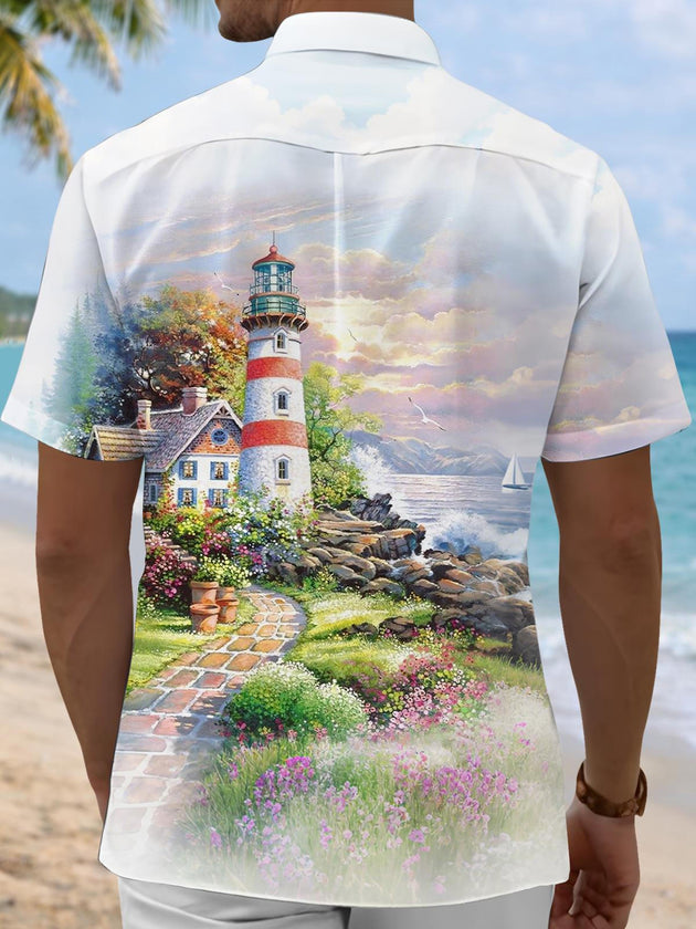 men's pocket shirt back view