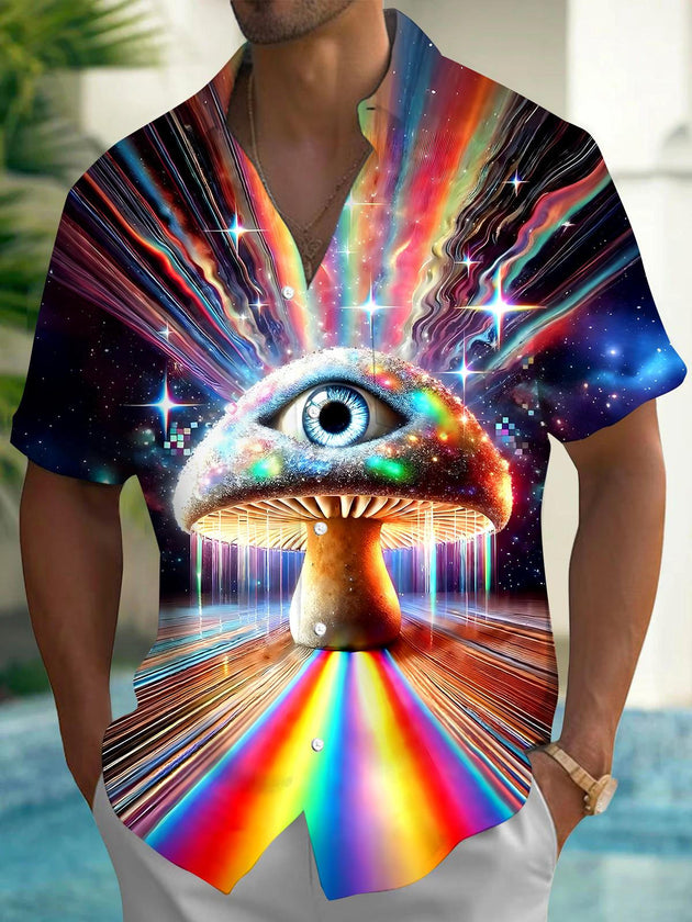 men's tie dye shirt front view