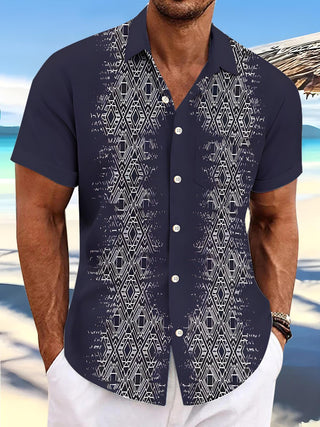 Men's pocket short sleeve shirt front view