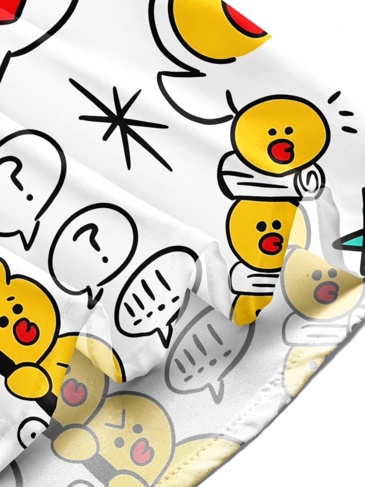 Graffiti Art Print Men's Pocket Short Sleeve Shirts