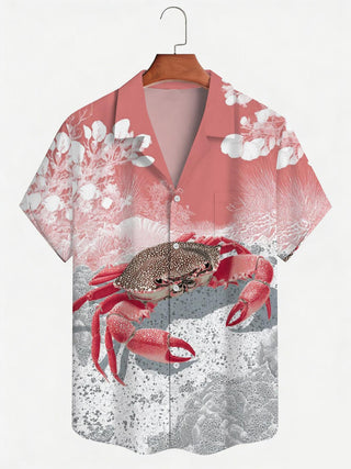 men's Cuban collar shirt front view
