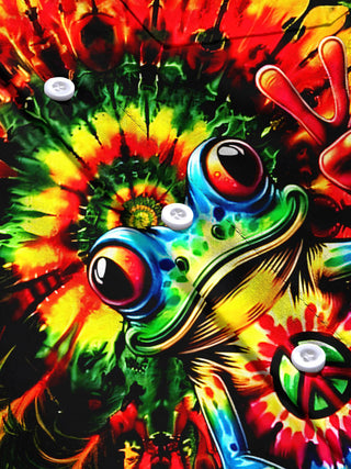 men's tie dye short sleeve flat lay shirt