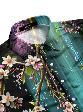 men's botanical shirt side view