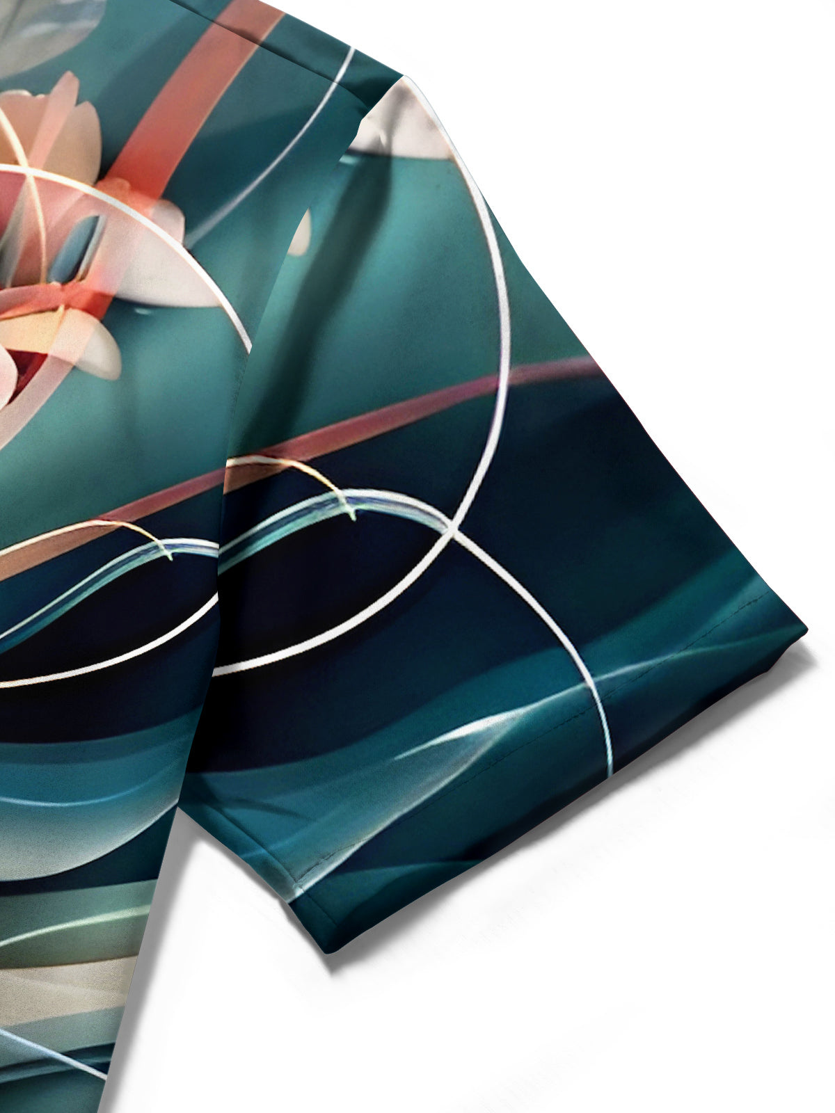 Floral Men's Pocket Short Sleeve Shirts