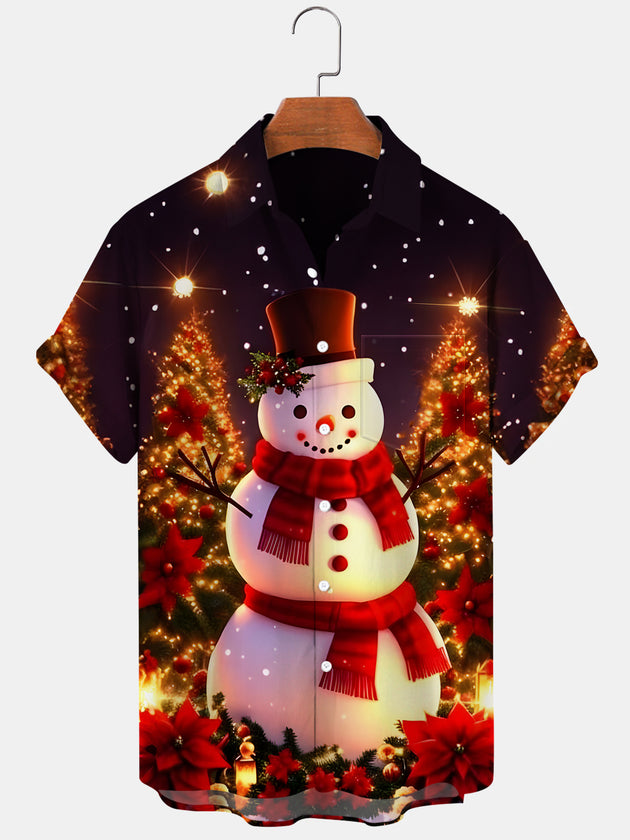 men's Christmas shirt front view holiday party