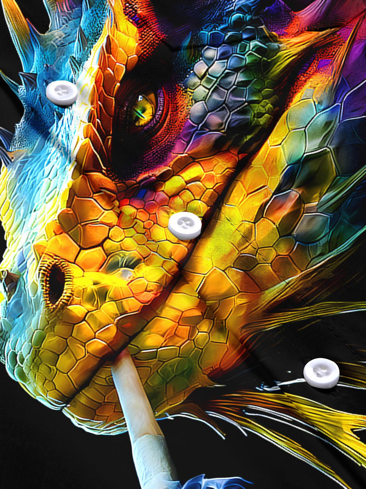 Smoking Lizard Men's Pocket Short Sleeve Shirts