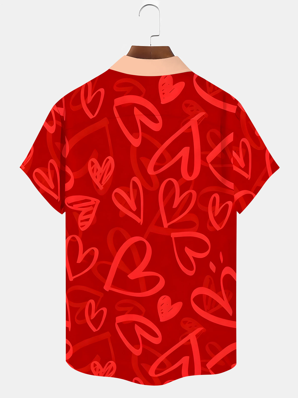 Funny Valentine's Day Costume Men's Pocket Short Sleeve Shirts