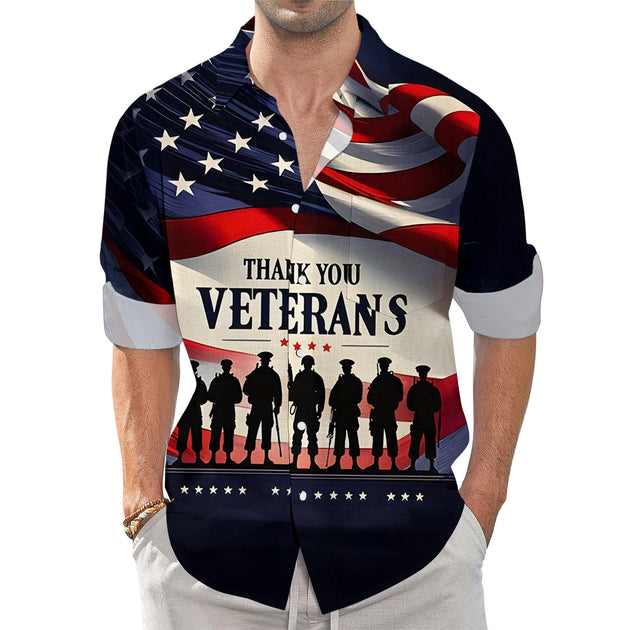 men's button up shirt Independence Day view 16